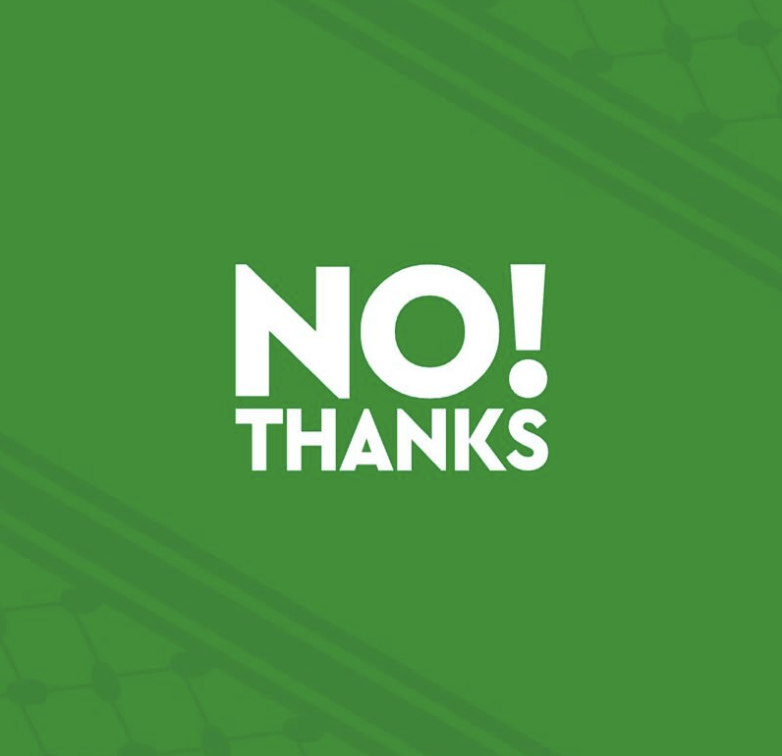 No Thanks app screenshot