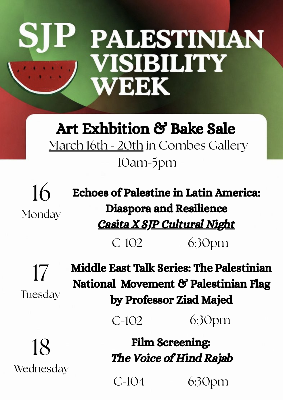 VISIBILITY WEEK FLYER SPRING 2026
